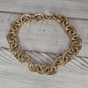 J. Crew Necklace Chunky Circle Chain 18" Statement